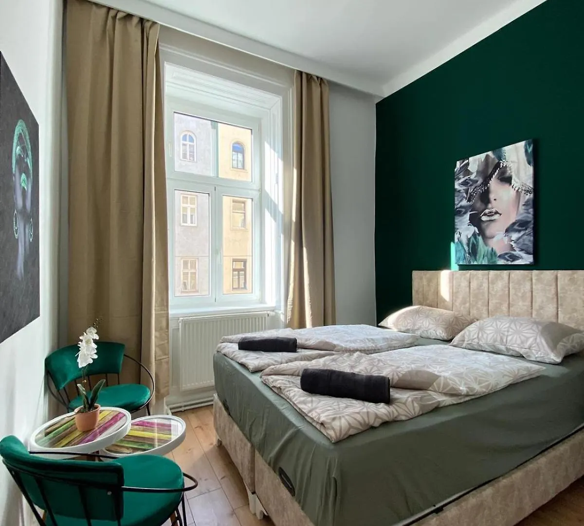 8 Fully Equipped Studio Shared Apt W Terrace Margareten Vídeň 0*,